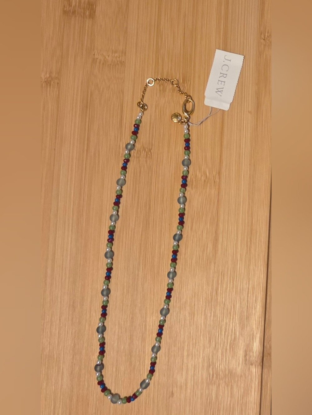 J. Crew Multicolor Bead Necklace